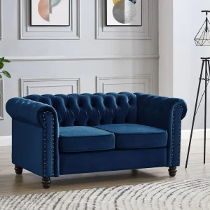 Blue Chesterfield