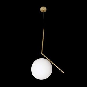 Aurelia Satin Gold Branch Pendant